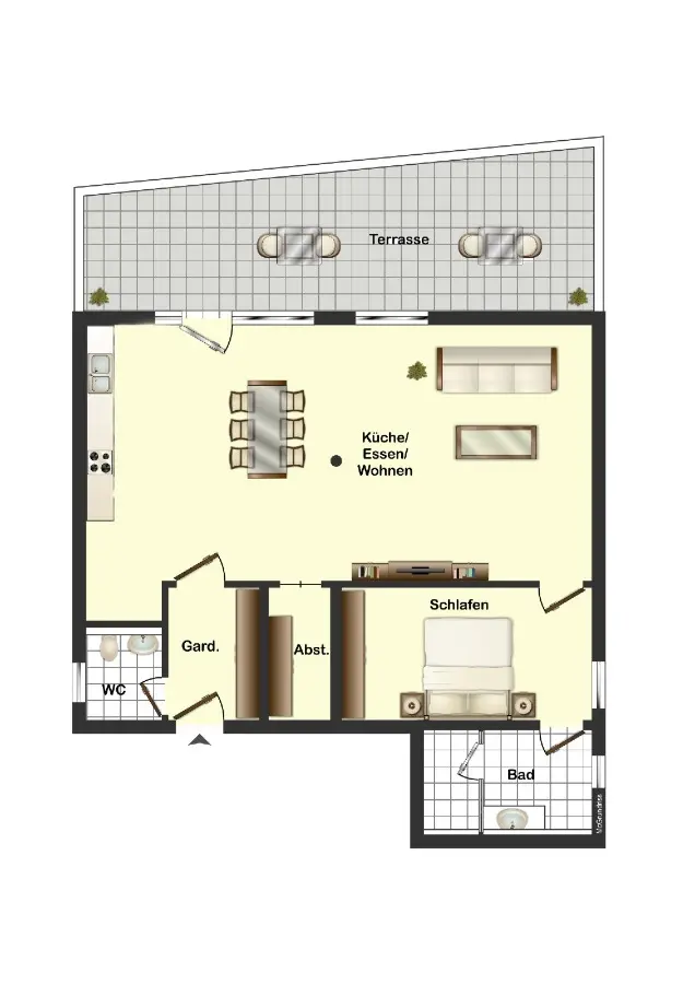 2 Zimmer Wohnung mit 90 m² in Amberg – Bild 4