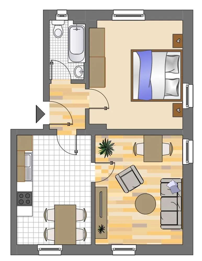2 Zimmer Wohnung mit 43 m² in Dortmund – Bild 1