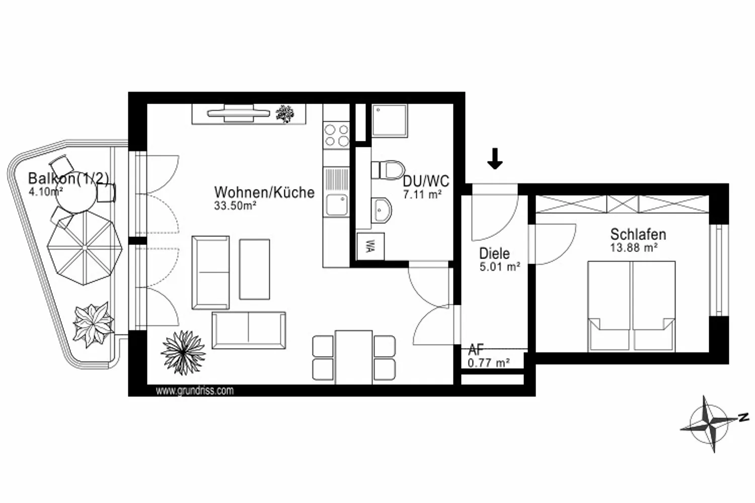2 Zimmer Wohnung mit 64 m² in München – Bild 12