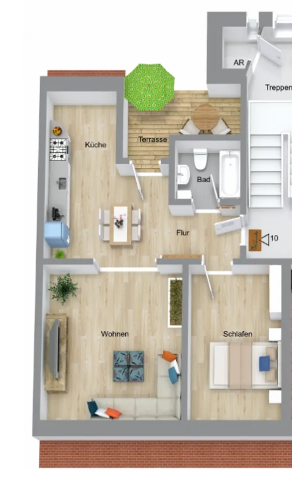 2 Zimmer Wohnung mit 54 m² in Leipzig – Bild 2