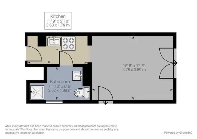 1 Zimmer Wohnung mit 30 m² in Berlin – Bild 8