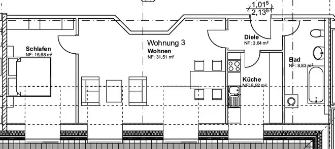 2 Zimmer Wohnung mit 69 m² in München – Bild 9