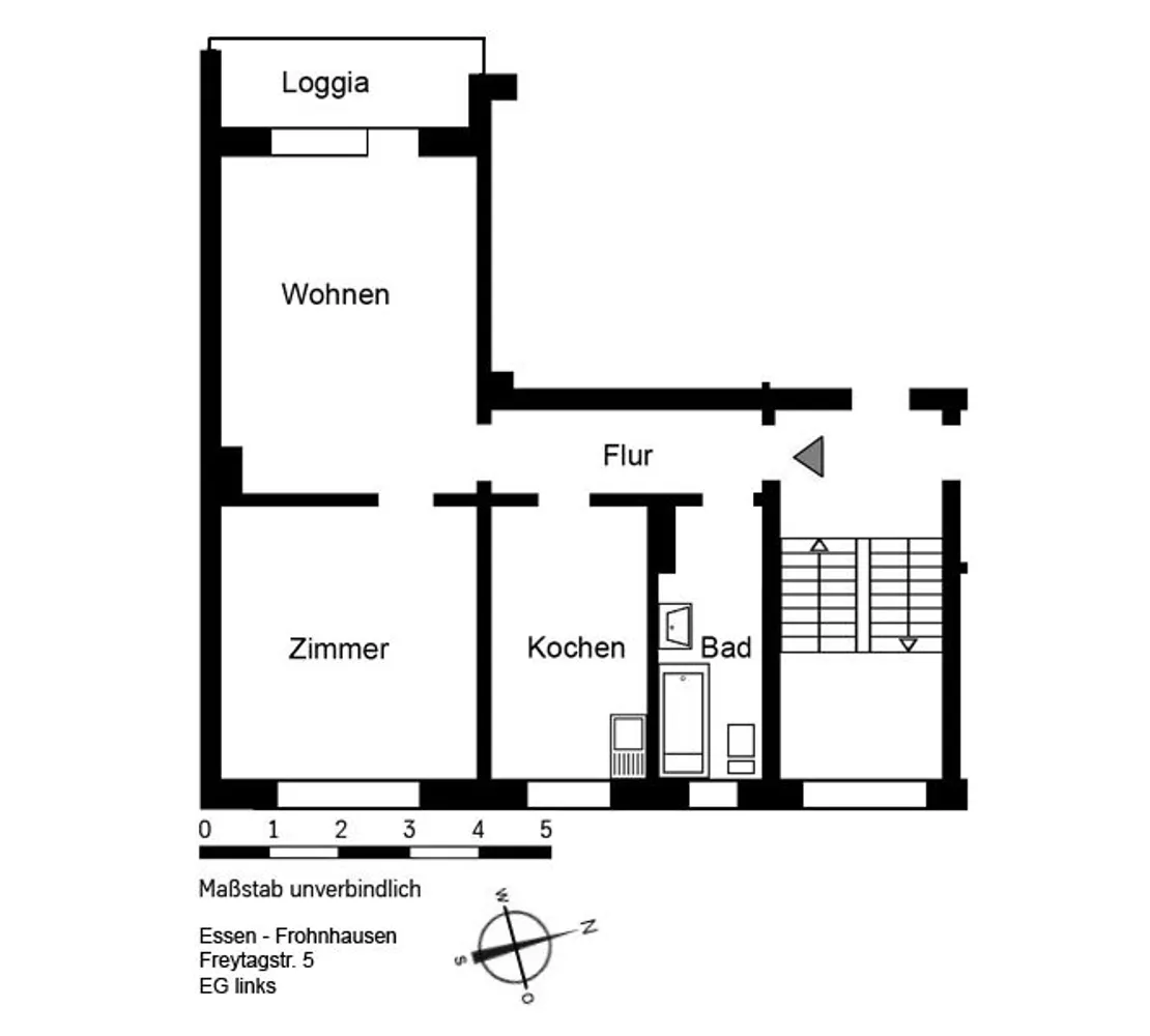 2 Zimmer Wohnung mit 53 m² in Essen – Bild 4