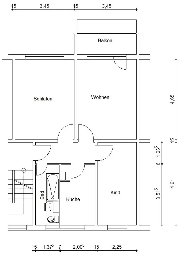 3 Zimmer Wohnung mit 62 m² in Weißenfels – Bild 10