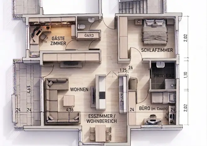 4 Zimmer Wohnung mit 80 m² in Stuttgart – Bild 6