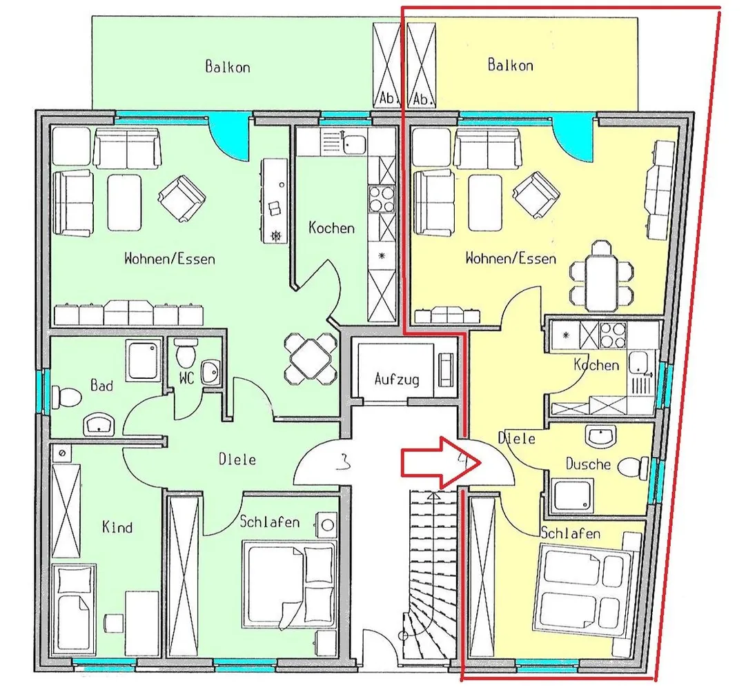 2 Zimmer Wohnung mit 55 m² in Bottrop – Bild 2