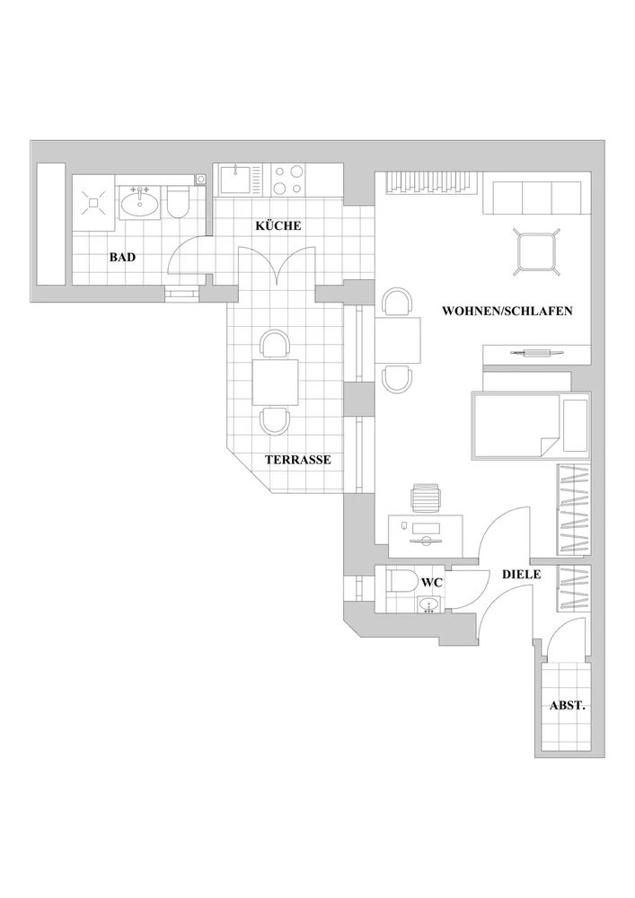 2 Zimmer Wohnung mit 44 m² in Düsseldorf – Bild 10