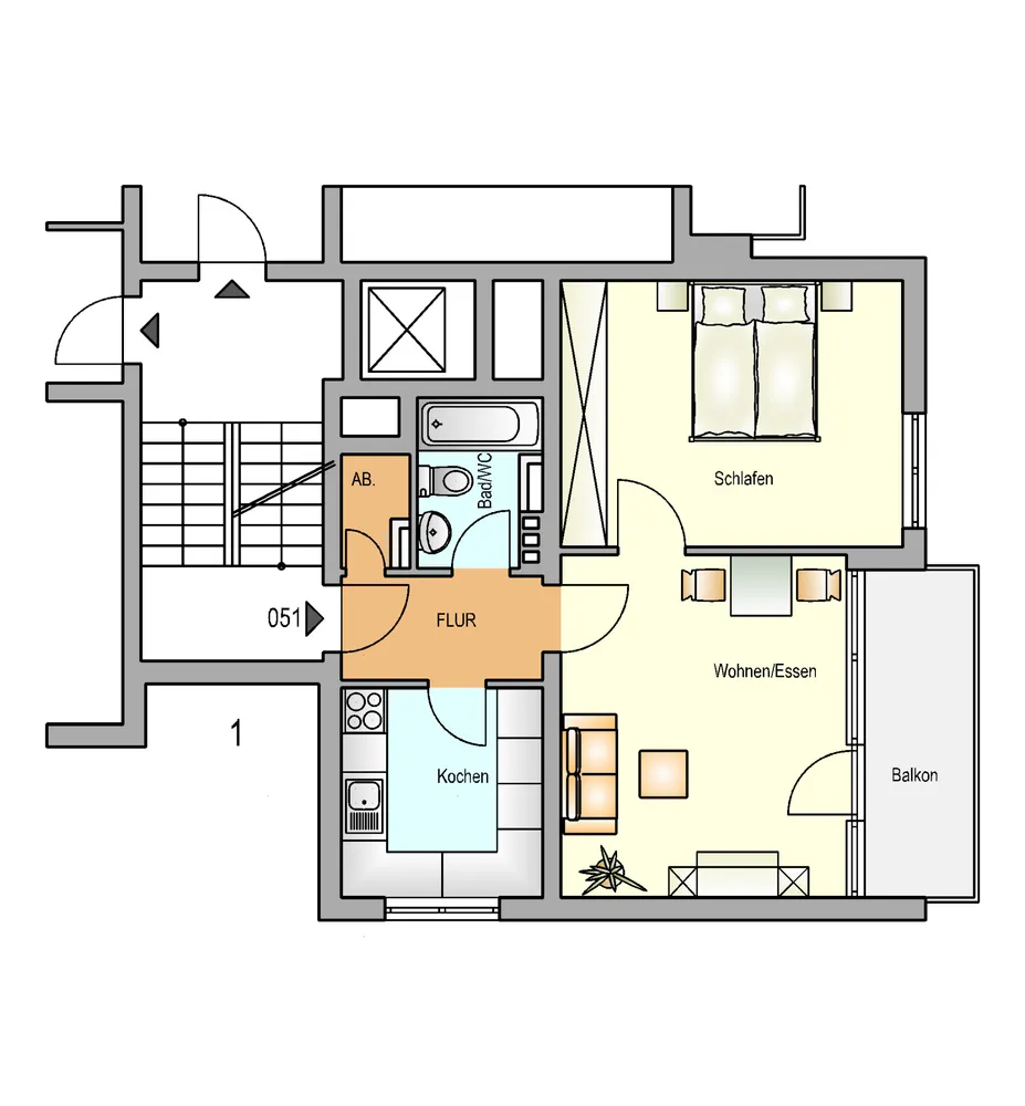 2 Zimmer Wohnung mit 52 m² in Remscheid – Bild 1