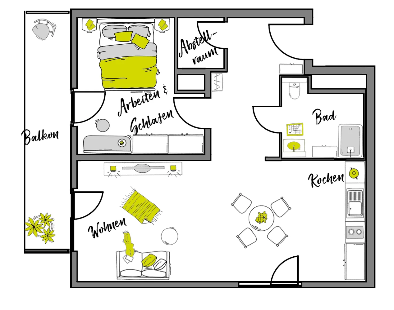 2 Zimmer Wohnung mit 61 m² in Schwäbisch Gmünd – Bild 3