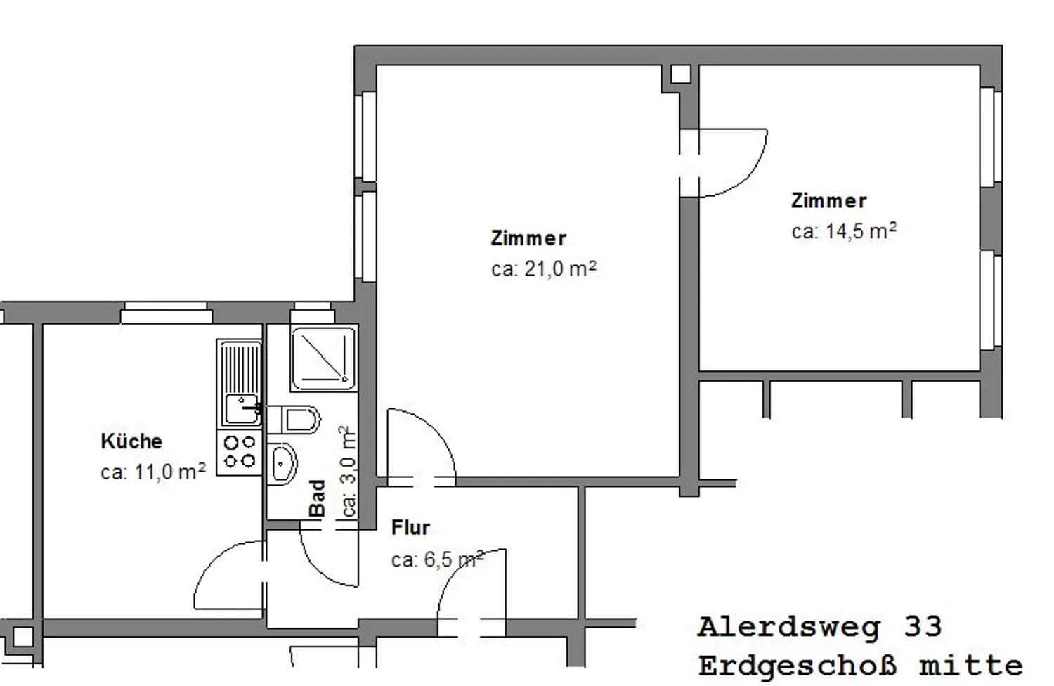 2 Zimmer Wohnung mit 59 m² in Braunschweig – Bild 2