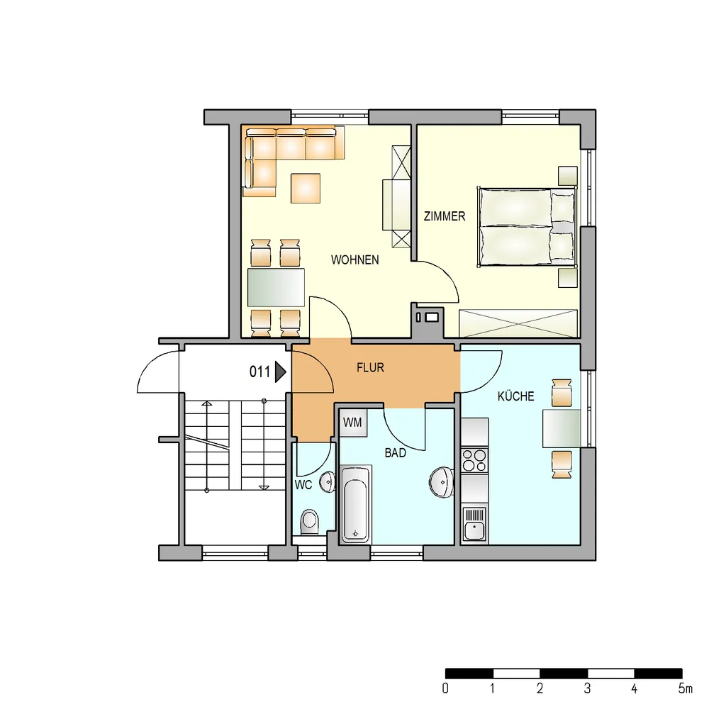 2 Zimmer Wohnung mit 56 m² in Stuttgart – Bild 2