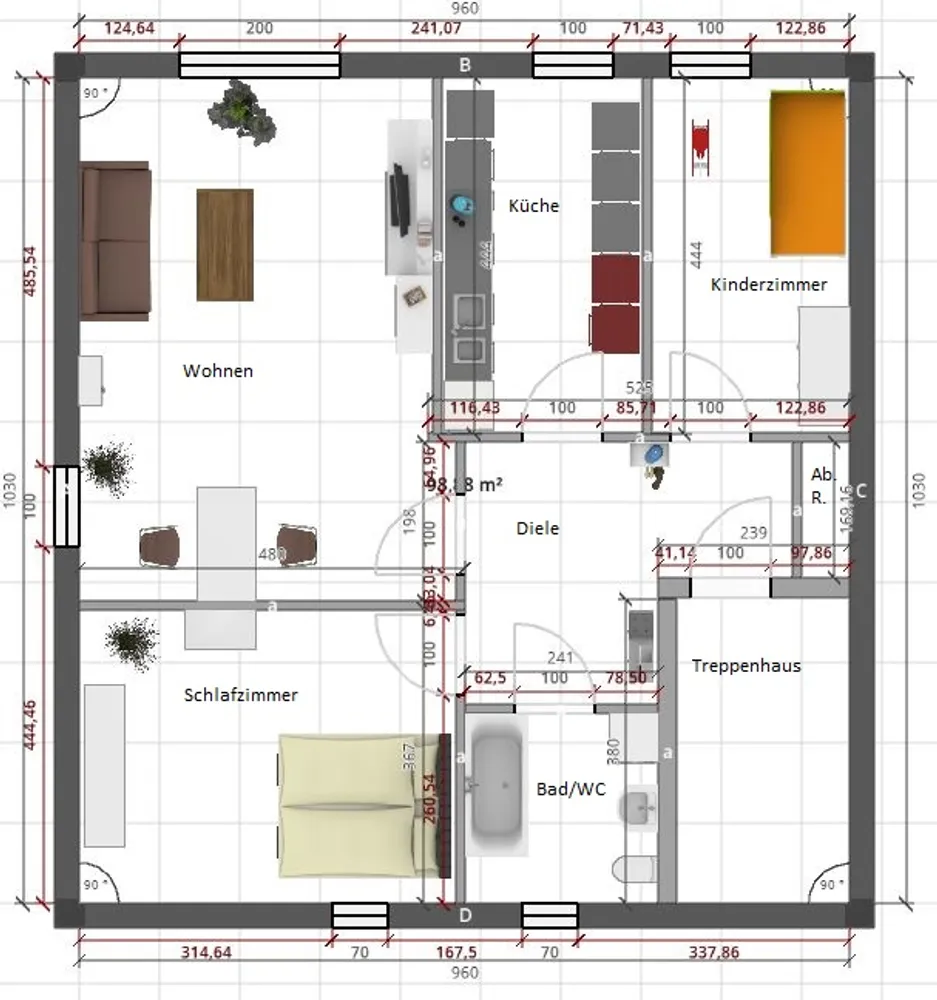 4 Zimmer Wohnung mit 66 m² in Moers – Bild 8