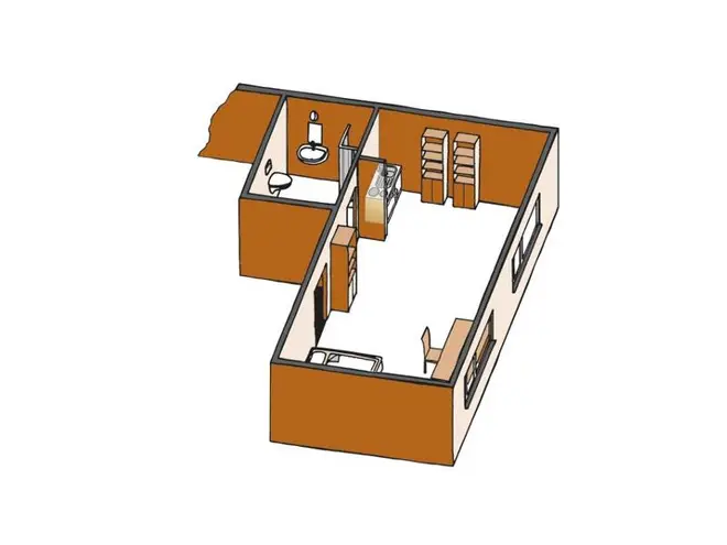 1 Zimmer Wohnung mit 27 m² in Halle (Saale) – Bild 3