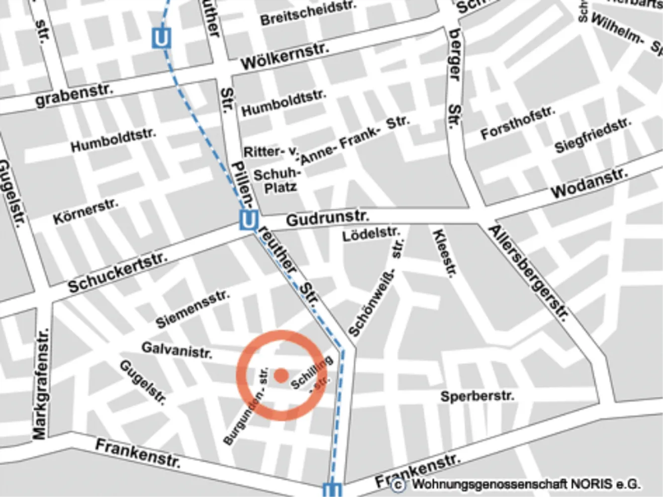 3 Zimmer Wohnung mit 66 m² in Nürnberg – Bild 3