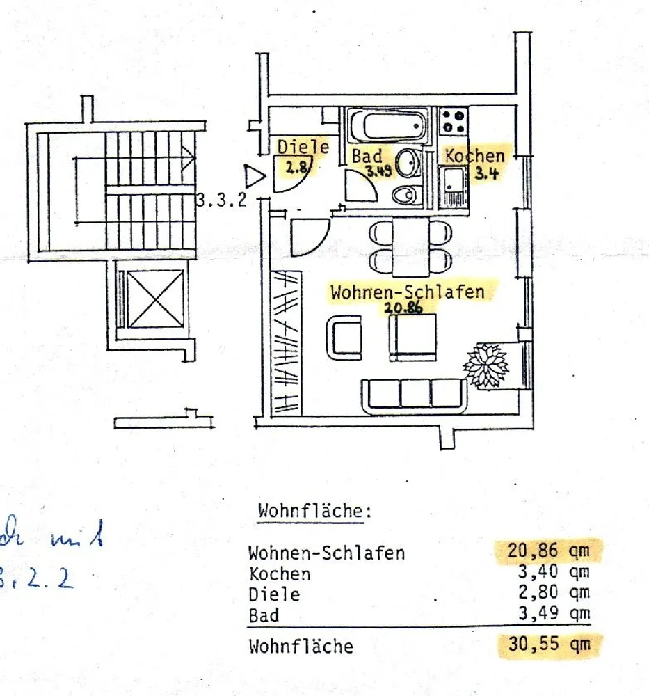 1 Zimmer Wohnung mit 31 m² in München – Bild 3