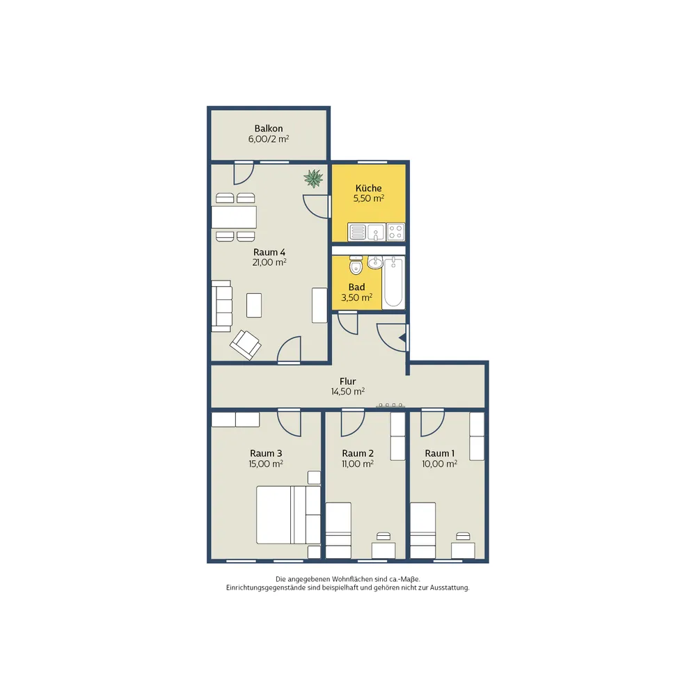 4 room apartment with 83 m² in Leipzig – Photo 5