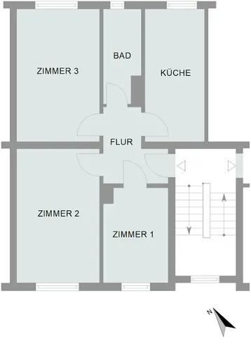 3 Zimmer Wohnung mit 58 m² in Bremen – Bild 2