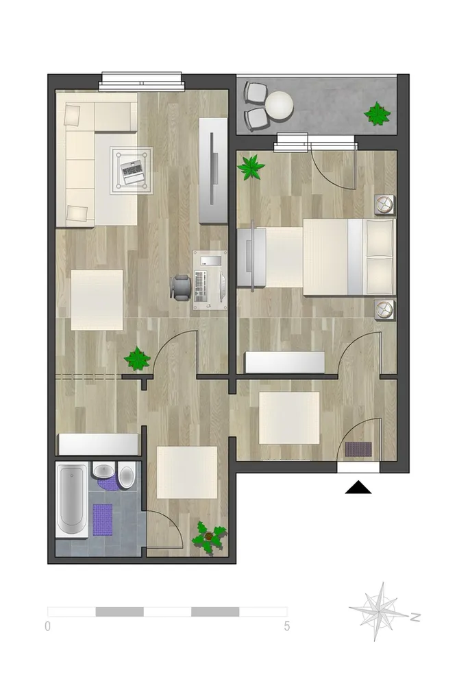 2 Zimmer Wohnung mit 52 m² in Chemnitz – Bild 5