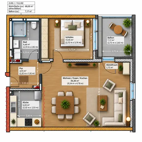 2 Zimmer Wohnung mit 68 m² in Solingen – Bild 11