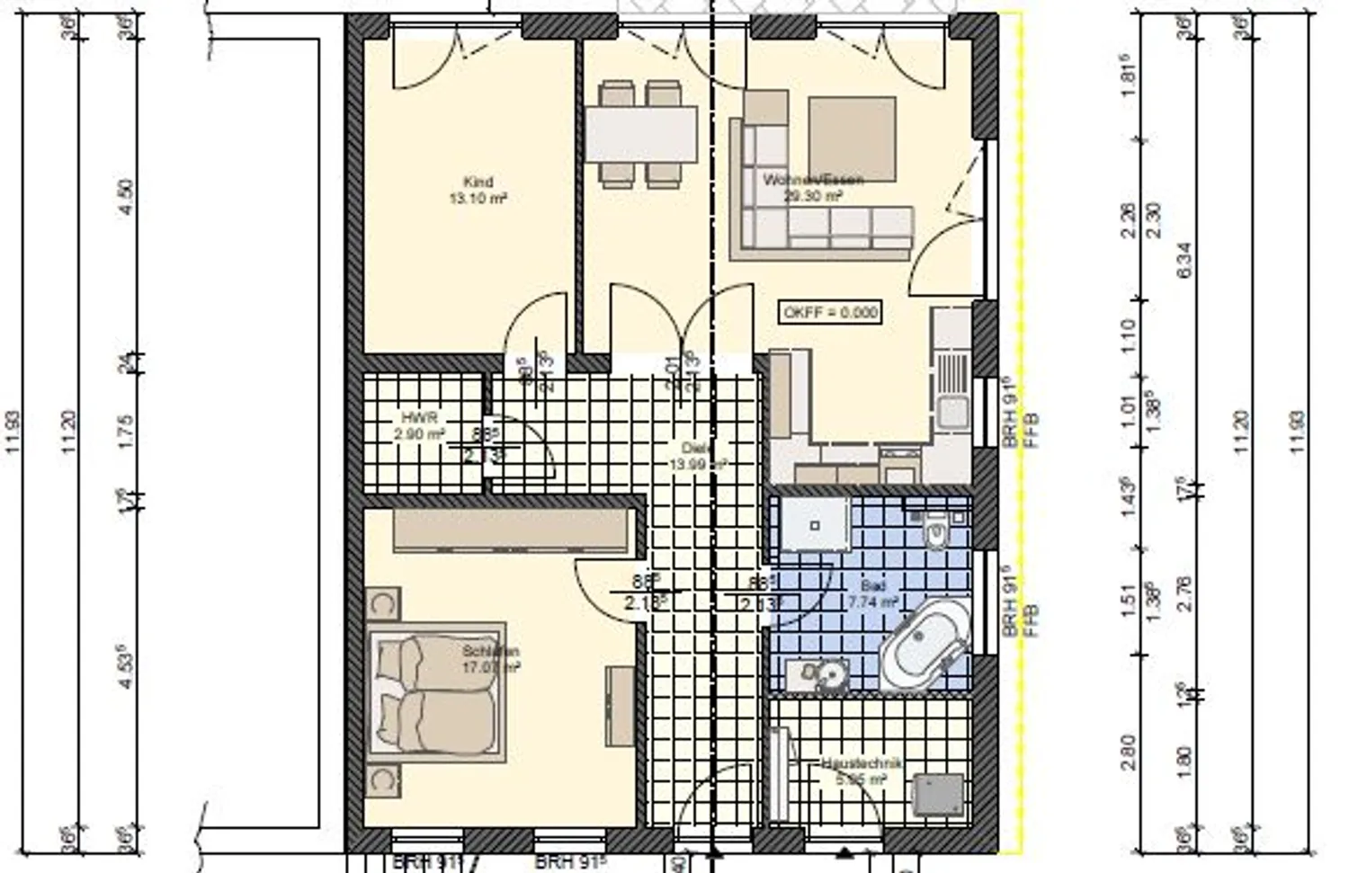 3 Zimmer Wohnung mit 95 m² in Rostock – Bild 9