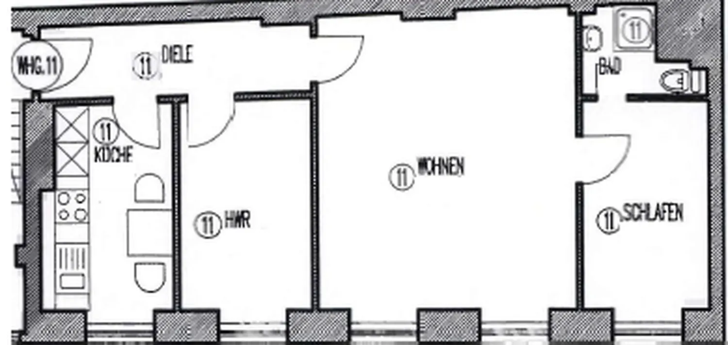 3 Zimmer Wohnung mit 64 m² in Wiesbaden – Bild 8