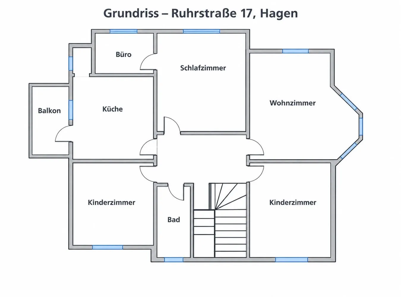 4 Zimmer Wohnung mit 105 m² in Hagen – Bild 1