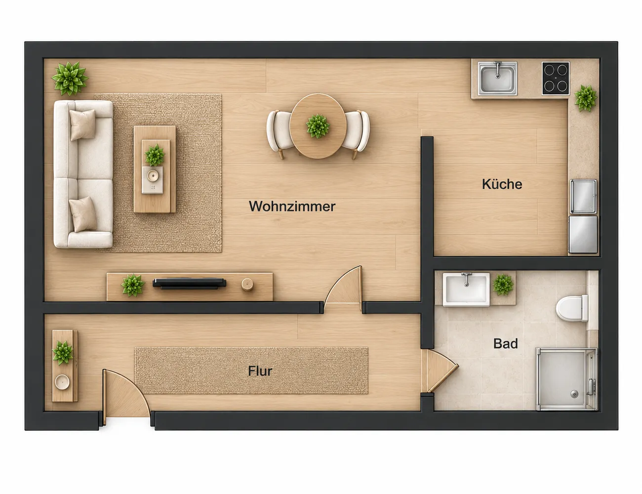 1 Zimmer Wohnung mit 33 m² in Berlin – Bild 1