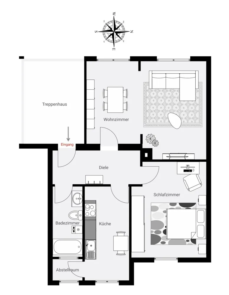 2 Zimmer Wohnung mit 51 m² in Krefeld – Bild 7