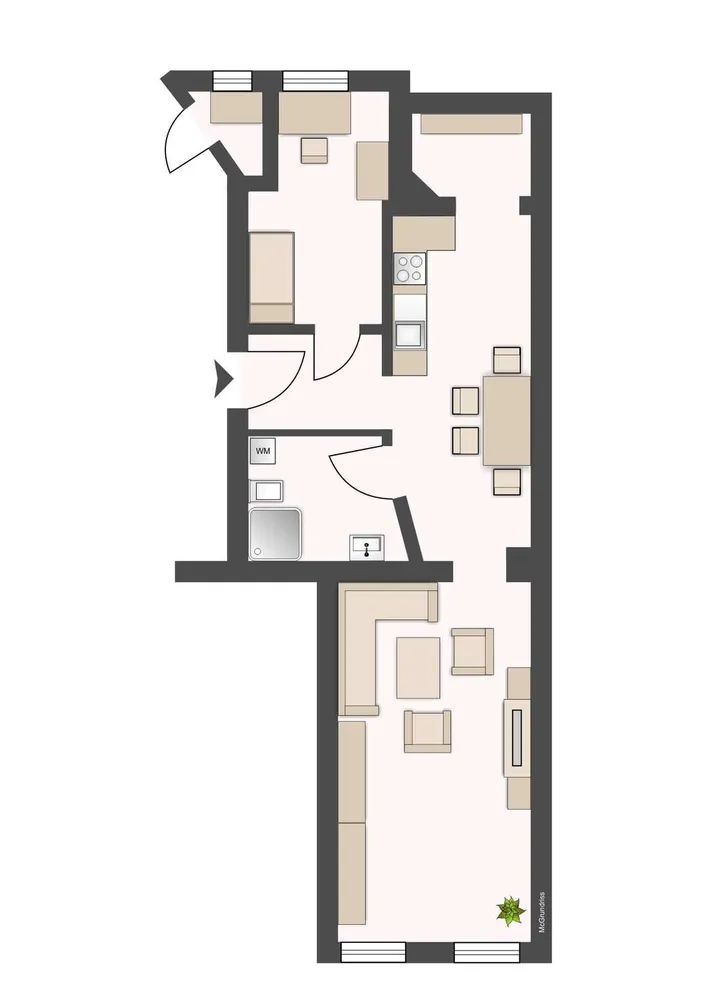 2 Zimmer Wohnung mit 61 m² in Leipzig – Bild 3