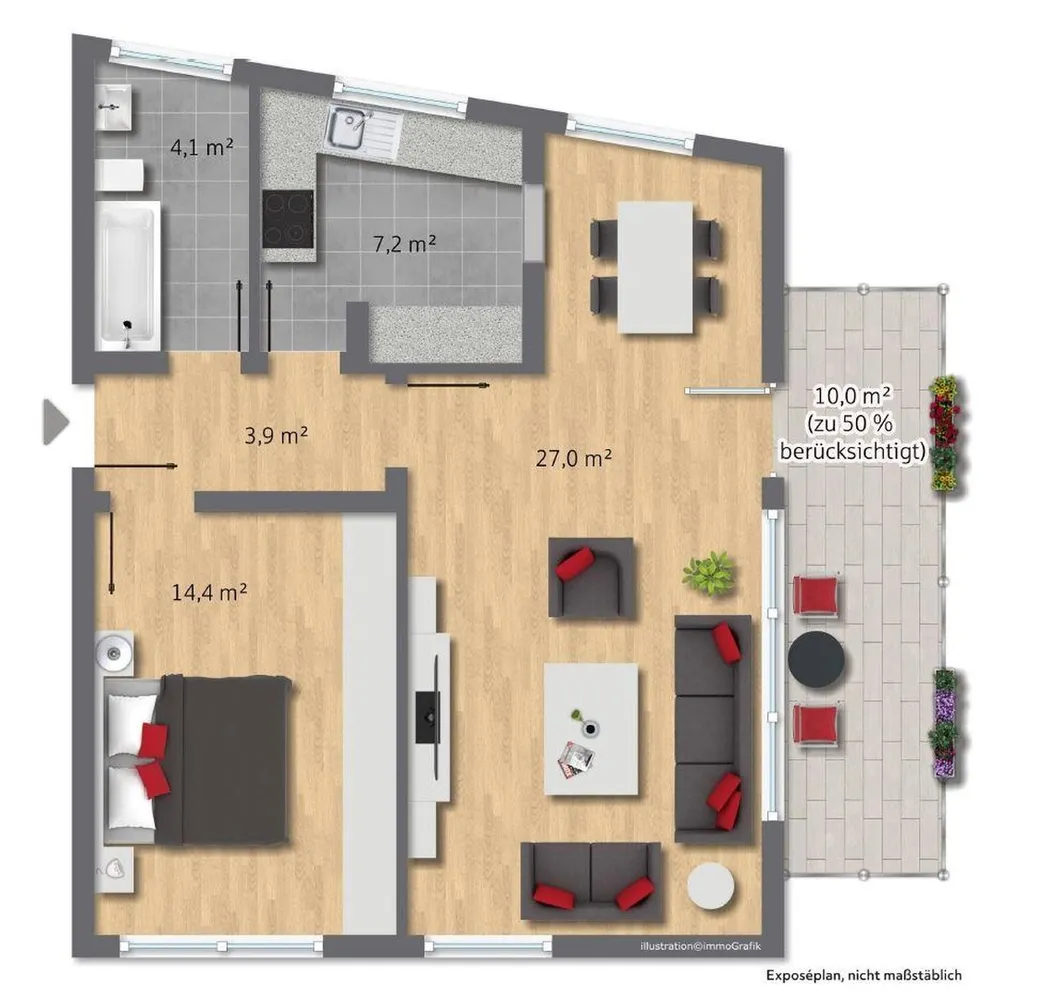 2 Zimmer Wohnung mit 62 m² in Essen – Bild 11