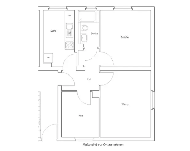 3 Zimmer Wohnung mit 53 m² in Braunschweig – Bild 2