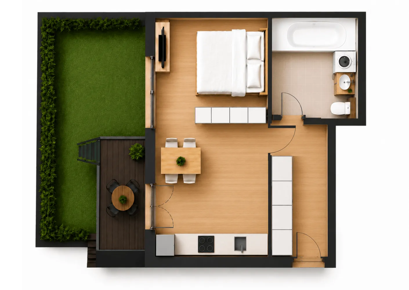1 Zimmer Wohnung mit 40 m² in Frankfurt am Main – Bild 10