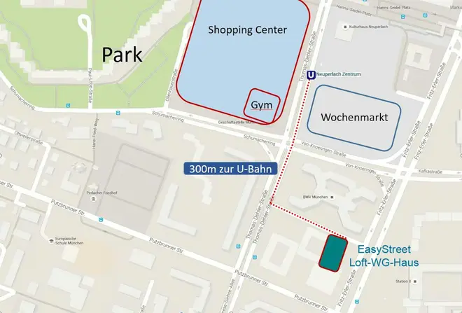 WG-Zimmer mit 14 m² in München – Bild 5