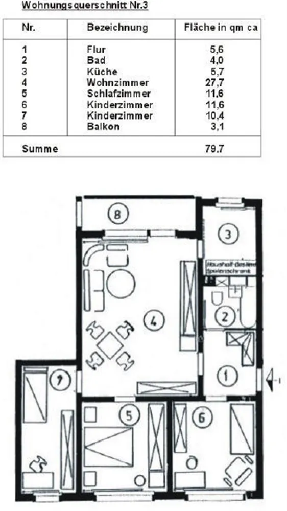 4 Zimmer Wohnung mit 76 m² in Schwarzenberg – Bild 9