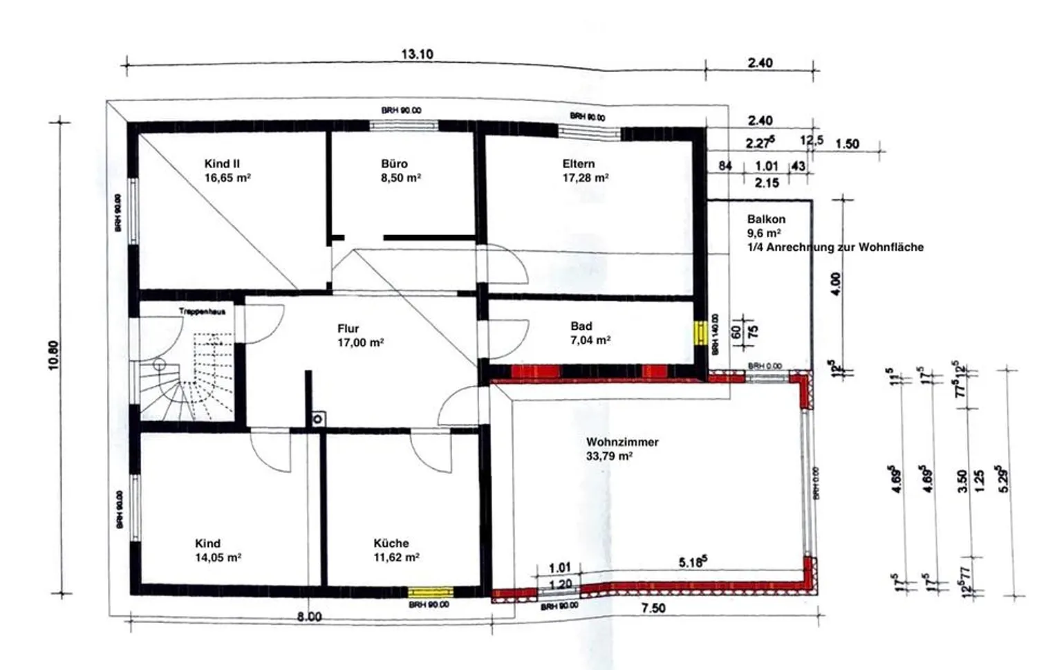 5 Zimmer Wohnung mit 128 m² in Minden – Bild 2