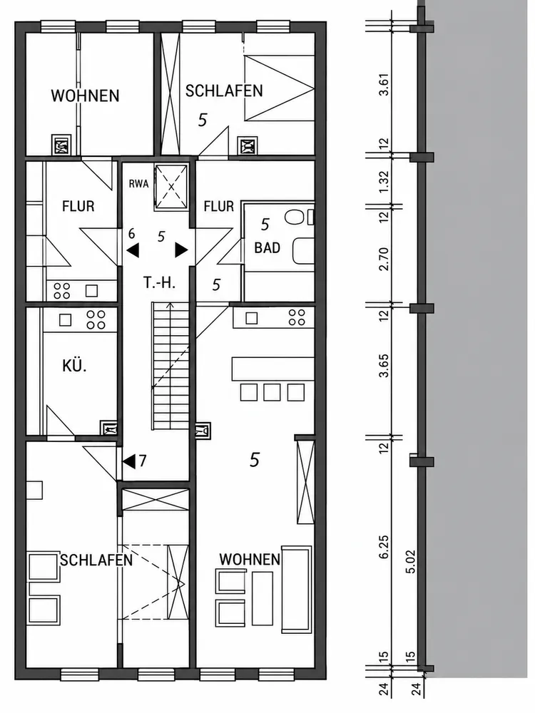 2 room apartment with 63 m² in Wismar – Photo 6