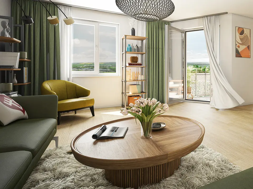 2 Zimmer Wohnung mit 47 m² in Erfurt – Bild 1