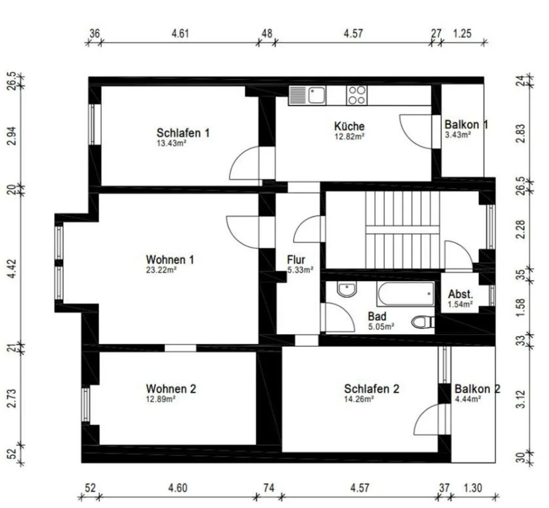 4 room apartment with 94 m² in Wuppertal – Photo 10