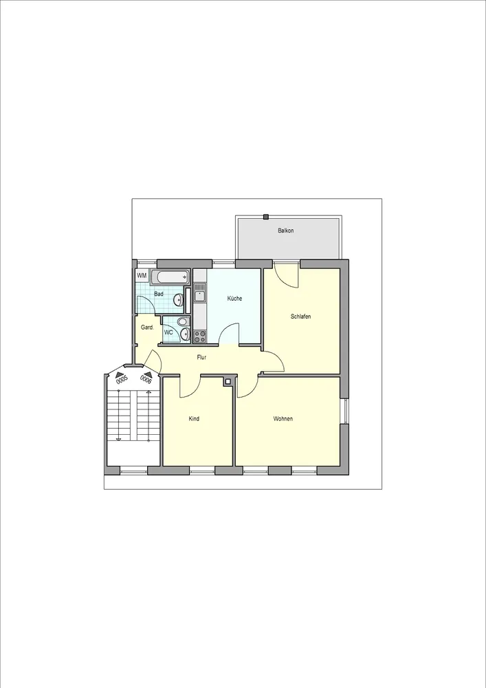 3 Zimmer Wohnung mit 73 m² in Esslingen am Neckar – Bild 2