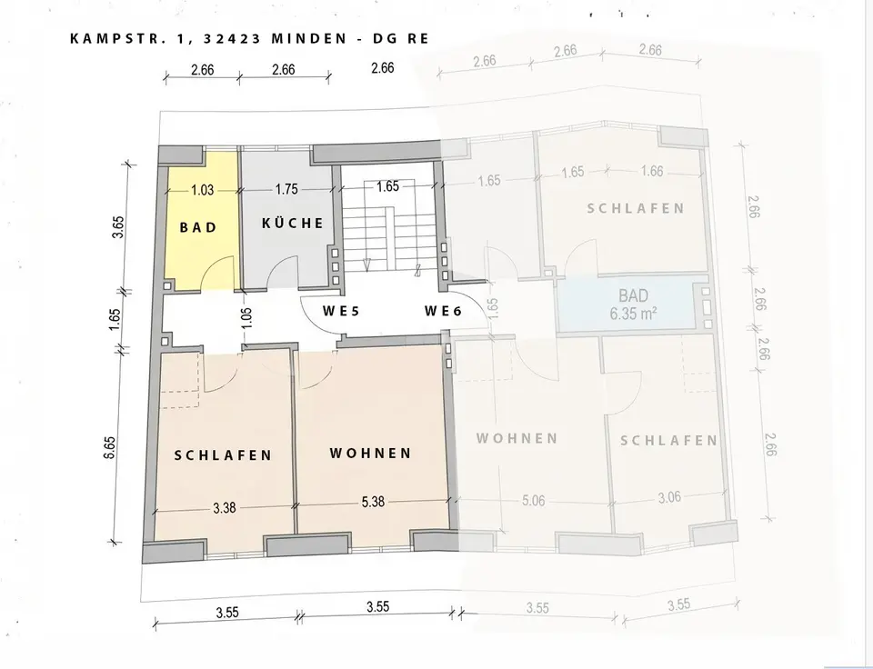 2 Zimmer Wohnung mit 46 m² in Minden – Bild 6