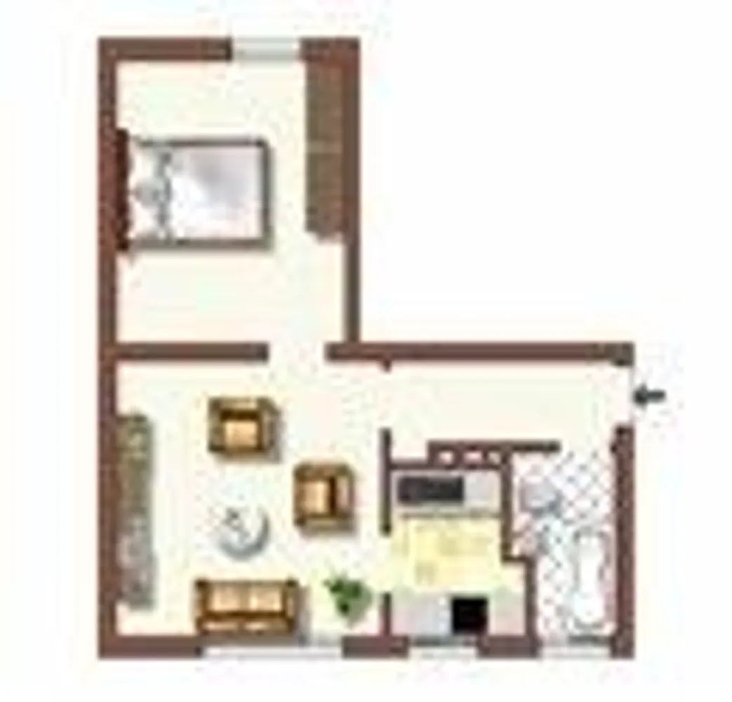 2 Zimmer Wohnung mit 41 m² in Duisburg – Bild 2