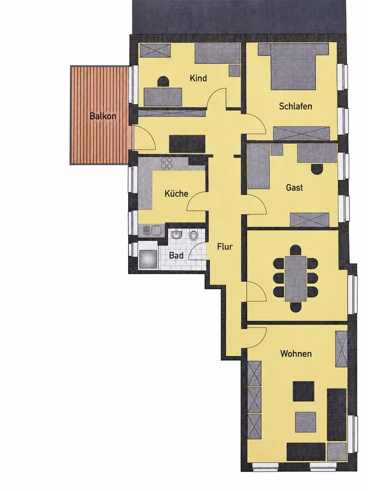 5 Zimmer Wohnung mit 138 m² in Kiel – Bild 6
