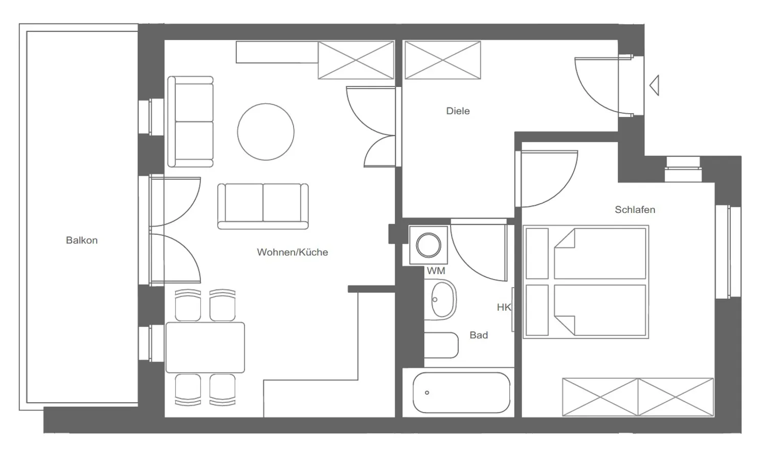 2 room apartment with 56 m² in Leipzig – Photo 6