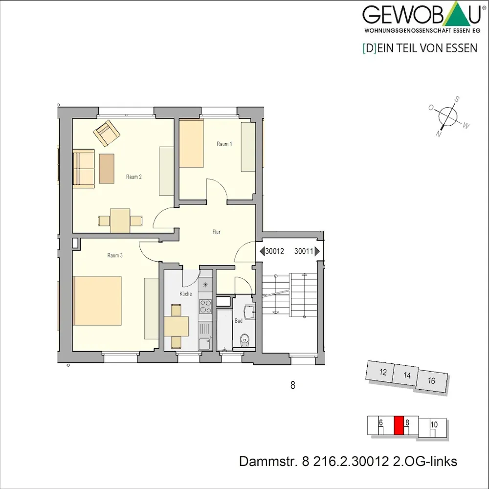 3 Zimmer Wohnung mit 66 m² in Essen – Bild 8