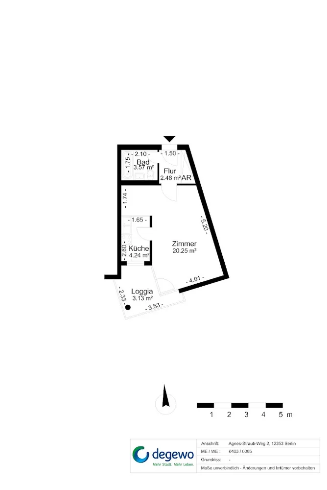 1 Zimmer Wohnung mit 35 m² in Berlin – Bild 7