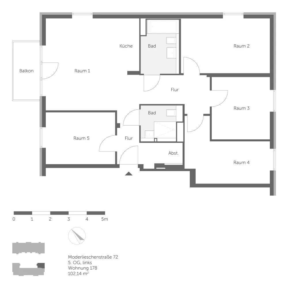 5 Zimmer Wohnung mit 102 m² in Berlin – Bild 4