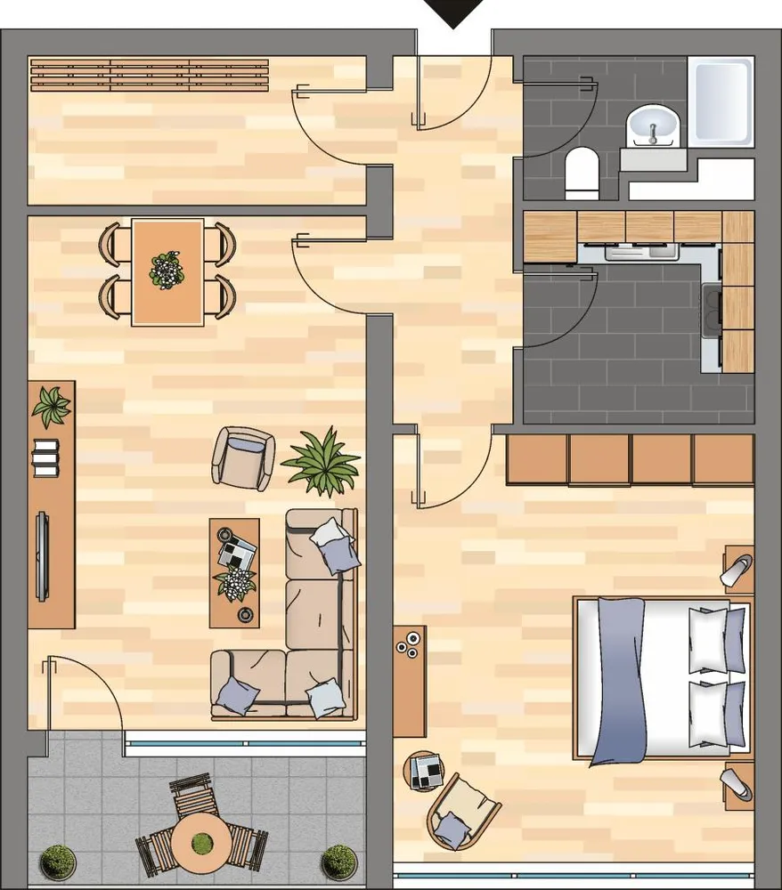 2 Zimmer Wohnung mit 49 m² in Leipzig – Bild 3
