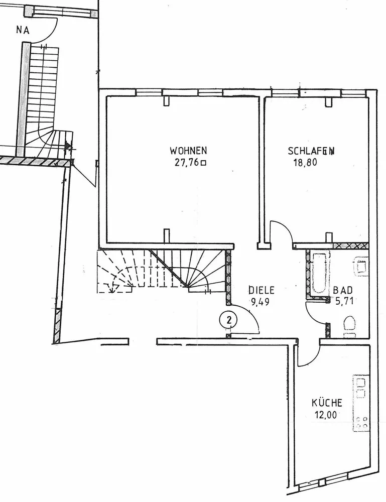 2 room apartment with 74 m² in Eisenach – Photo 4