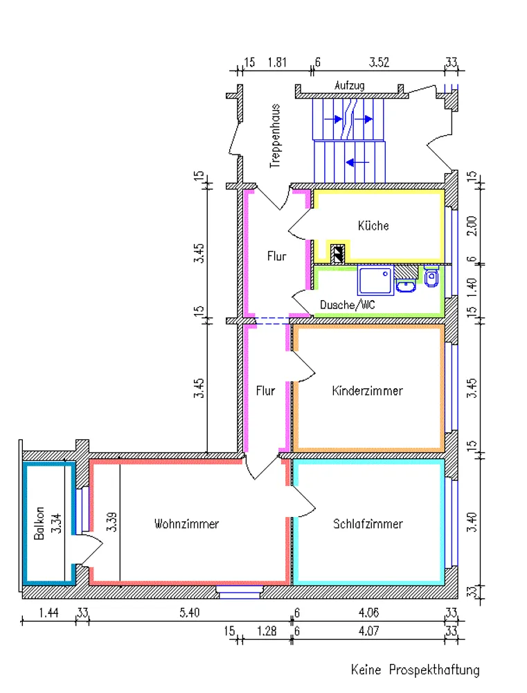 3 room apartment with 71 m² in Chemnitz – Photo 2