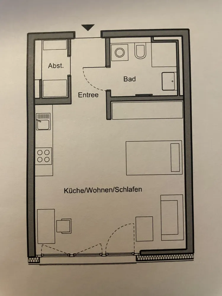 1 room apartment with 38 m² in Mannheim – Photo 2